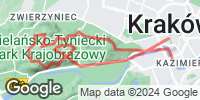 Track GPS Lasek Wolski, szlak żółty i niebieski